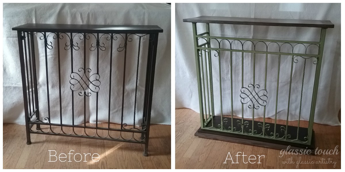 A Console Table Upcycle DIY Tutorial glassic touch